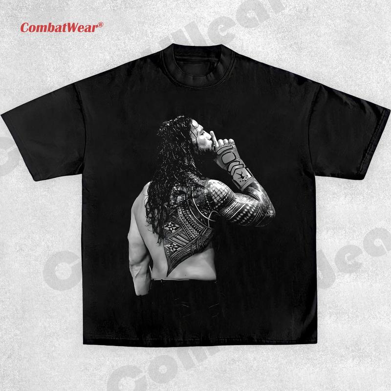 ROMAN REIGNS-SHUT UP TEE , Wrestling Tee, Wrestling Graphic Tee, Wrestler Shirt, Sports Shirt, Vintage Wresting Shirt, Wrestling Gift Streetwear