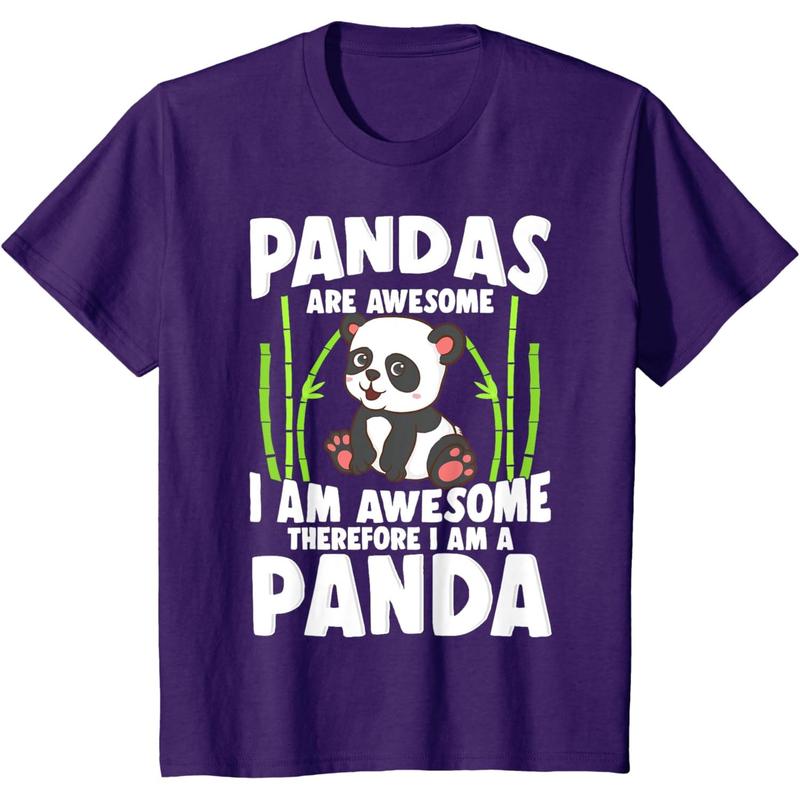 Panda Shirt Cute Panda Tshirt Pandas Are Awesome Panda Bear T-Shirt Made in USA