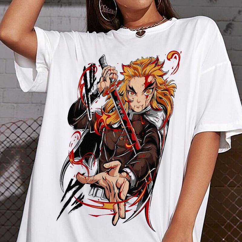 Rengoku Kyojuro t-shirt, Demon Slayer main characters shirt, Kimetsu No Yaiba t-shirt, anime sweatshirt hoodie, Tanjiro shirt, Rengoku t-shirt