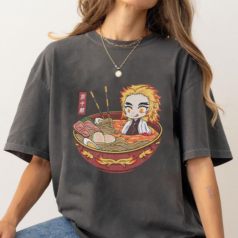 Ramen Rengoku Kyojuro Demon Slayer characters shirt, Kimetsu No Yaiba t-shirt, anime sweatshirt hoodie, Tanjiro shirt, Rengoku t-shirt
