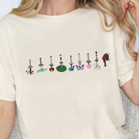 Hashira's Sword Demon Slayer Shirt shirt, Kimetsu No Yaiba t-shirt, anime sweatshirt hoodie, Tanjiro shirt, Rengoku t-shirt