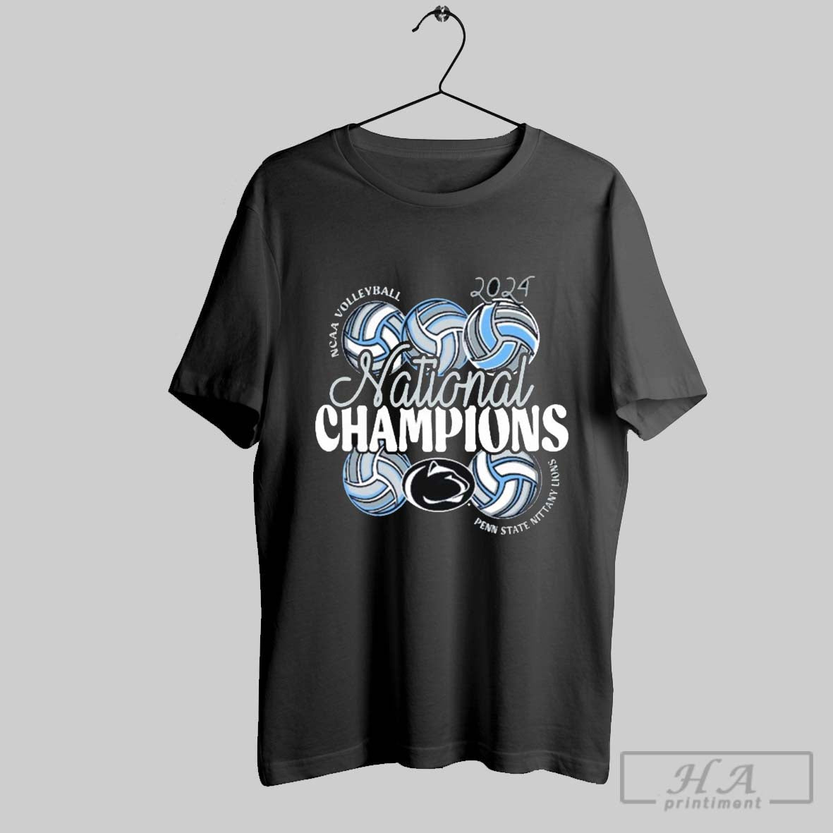 Penn State Nittany Lions 2024 Ncaa Division I Womens Volleyball National Champions Stacked T Shirt