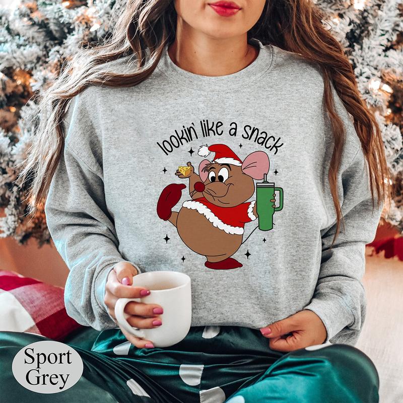 Cute Gus Gus Looking Like A Snack Christmas Crewneck Sweatshirt, Hoodie, T-shirt, Cute Christmas Gifts
