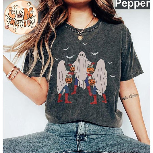 Retro Spiderman Halloween Shirt, Three Spiderman Meme Graphic Tee, Avengers Halloween Gift Shirt, Christmas Unisex T-Shirt