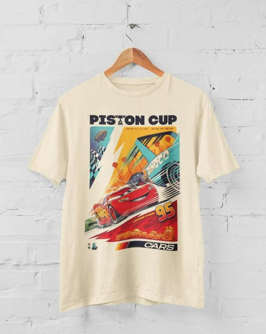 Cars Lightning McQueen Inspired Vintage Custom Race T-Shirt Unisex T-shirt Birthday Shirt Gift For Men Women Sweatshirt
