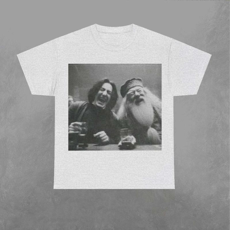 Snape and Dumbledore Cheering Shirt, Snape Shirt, Dumbledore Tshirt, Harry Potter Shirt, Movie Graphic Tee Classic Love Prints