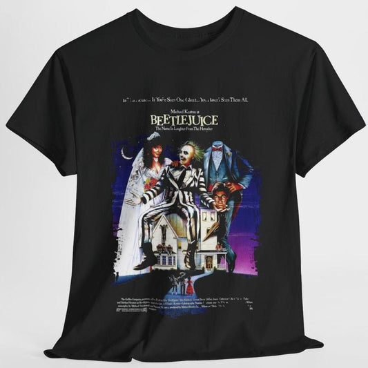 Beetlejuice - Movie Poster Inspired Unisex Streetwear T-Shirt Cotton Menswear