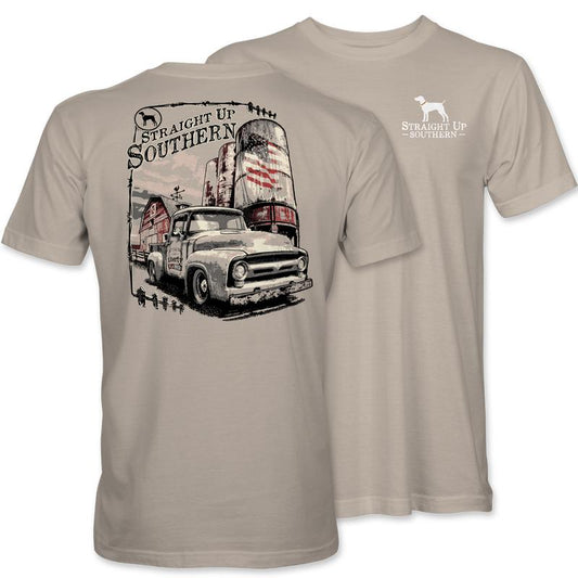 Mid Fifty - '50s Pickup Truck on the Farm Tee