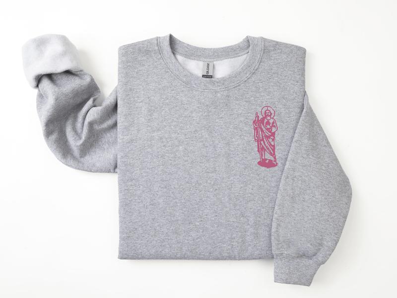 San Judas Tadeo Pink sweatshirt