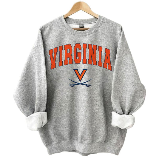 Virginia Cavaliers Vintage NCAA Football Shirts, University Basketball Shirt, Gift for Sport Fans, Men, Women, Cotton T-Shirt, Classic Style