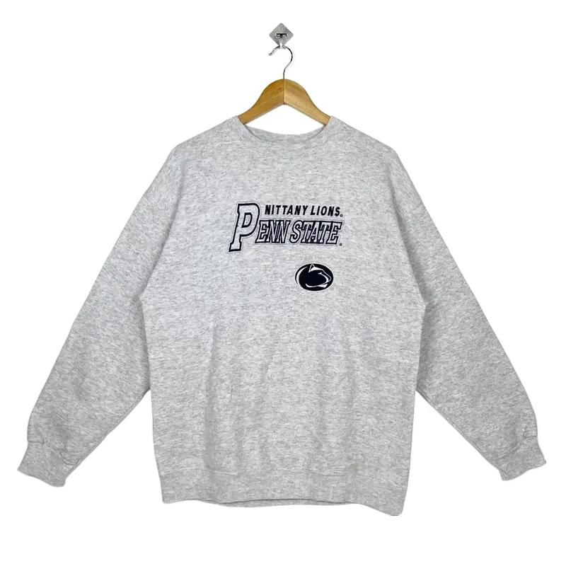 90s Pennsylvania State University Nittany Lions T-Shirt Sweatshirt Pullover Hoodie Reprinted Gift For NCAA Fans Cotton Menswear