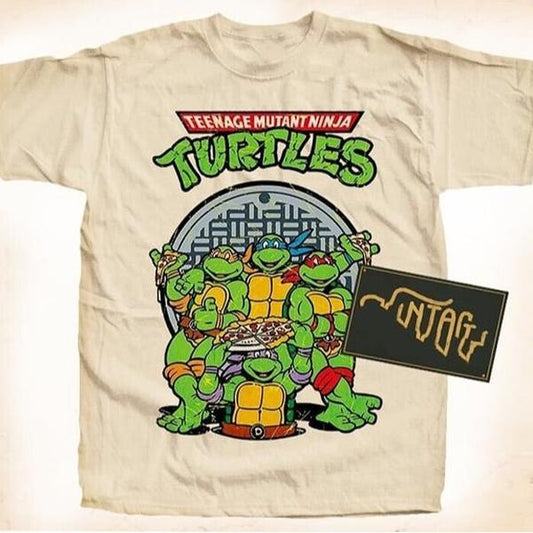 Teenage Mutant Ninja Turtles Vintage T Shirt For Men Unisex Natural Tshirt Cotton Menswear