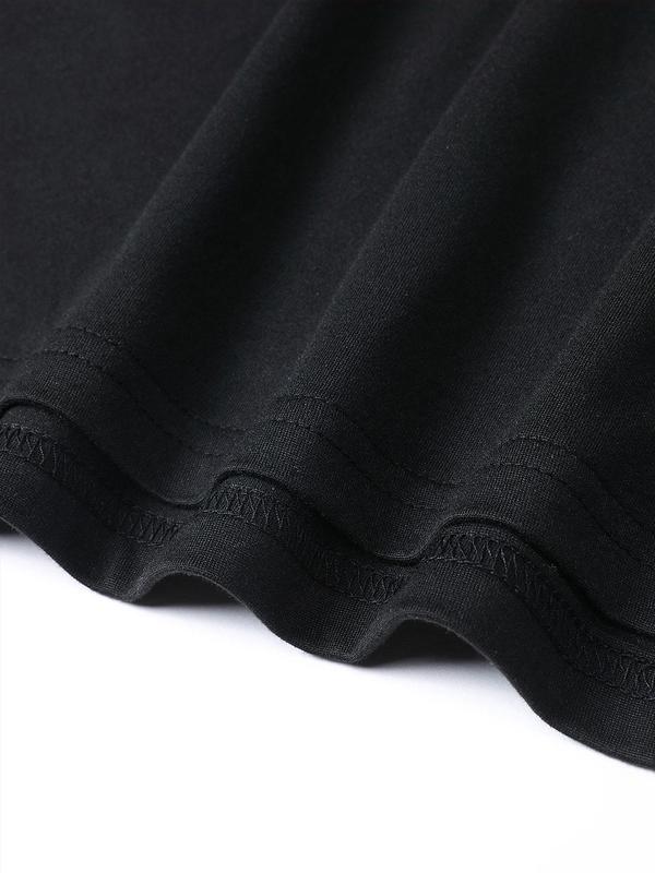 Men's Letter Print Round Neck Graphic Tee, Regular Fit Casual Crewneck Short Sleeve T-shirt, Men's T Shirts, T Shirts for Men,Â Streetwear Graphic Tees