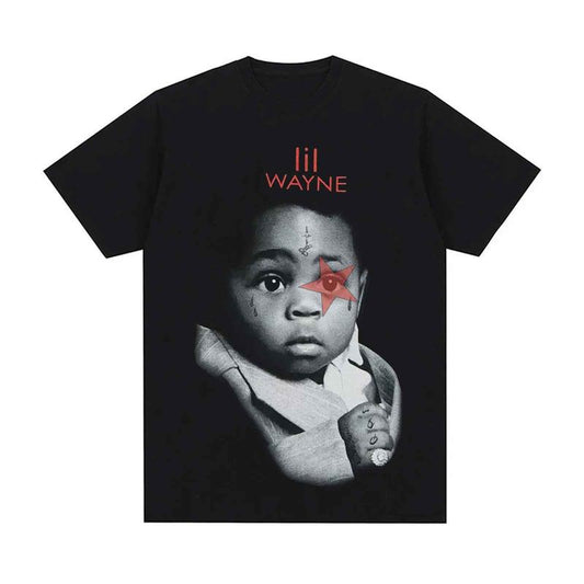 Lil Waynnnne Tha Carter III Star Rap Tee Cotton Menswear Underwear Oversized T-Shirt Streetwear