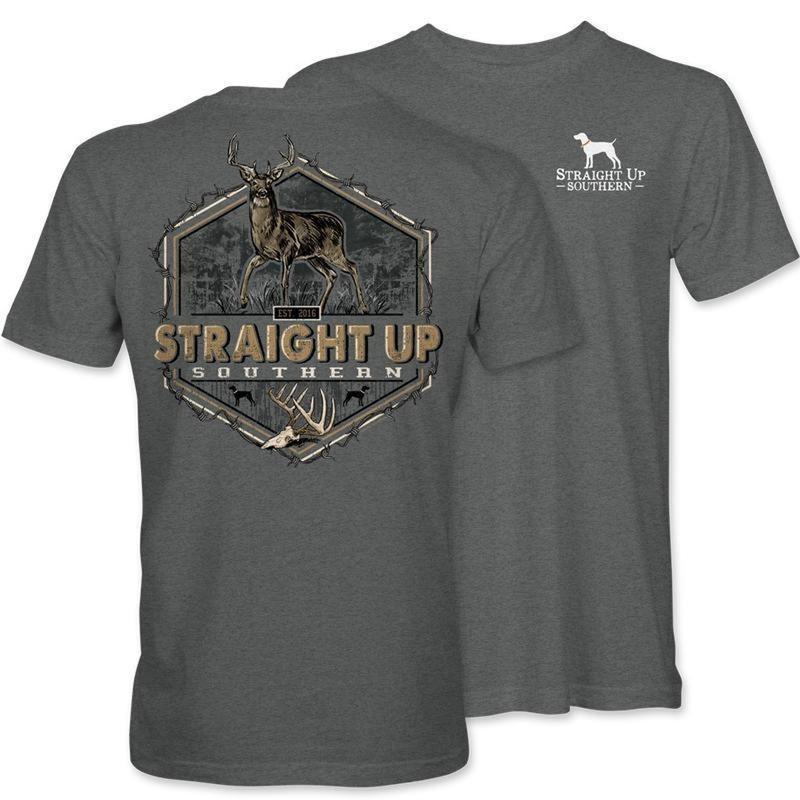 Straight Up Southern Deer Hunting T-Shirt, Featuring A Hunting Dog with Duck Hoodie, Sweatshirt for Outdoor Enthusiasts and Waterfowl Hunter