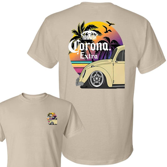 Corona Extra Beach T-shirt, Unisex T-Shirt, Full Color, For Men, For Women