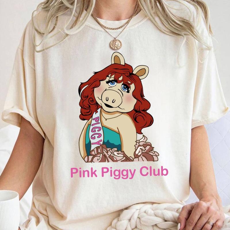 Pink Piggy Club Tshirt Sweatshirt Hoodie