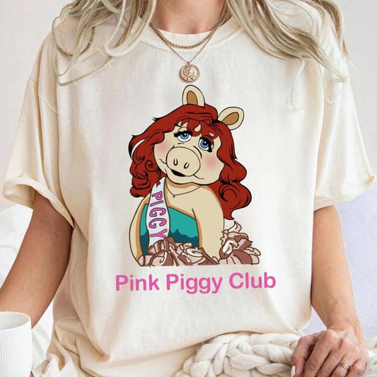 Pink Piggy Club Tshirt Sweatshirt Hoodie