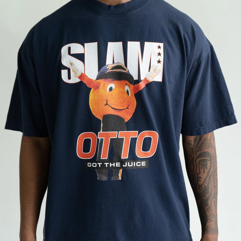 SLAM Syracuse Mascot Cover Tee Classic Cotton Menswear Top Embroidered Hoodie
