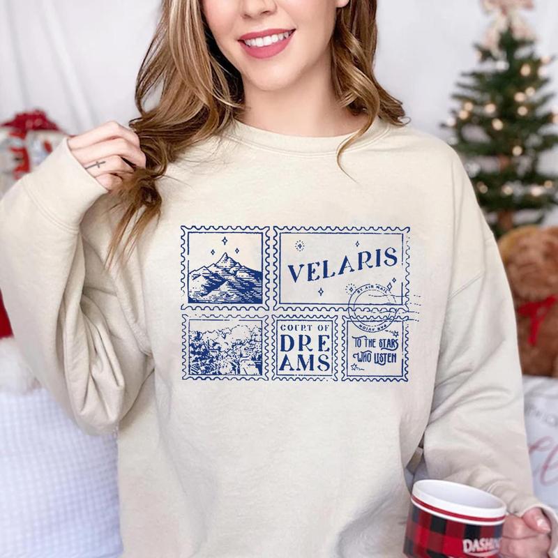 Velaris ACOTAR Sweatshirt, To The Star Who Listen Court Of Dreams Night Court Shirt, Throne Of Glass, Book Lover Gift, SJM Merch, Bookish Merch, Bookt