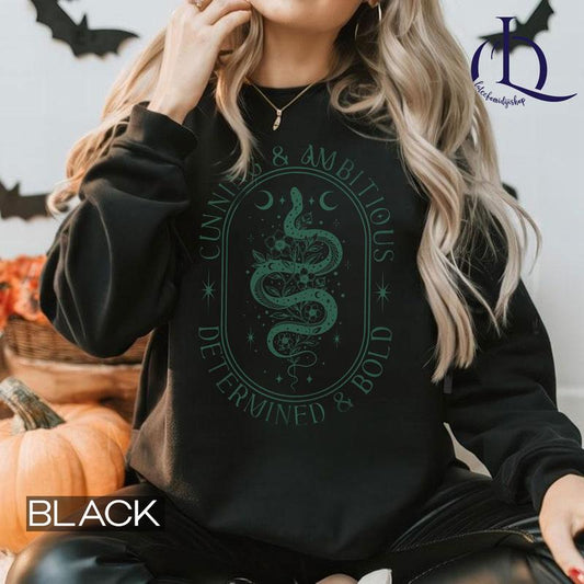 Wizard Shirt, Harry Potter Shirt, Cunning & Ambitious Snake Shirt, Wizard House  Shirt, Magic School Shirt