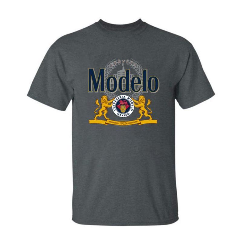Men's Casual Fit T-Shirt with Modelo Beer Heritage Design - Menswear, Top