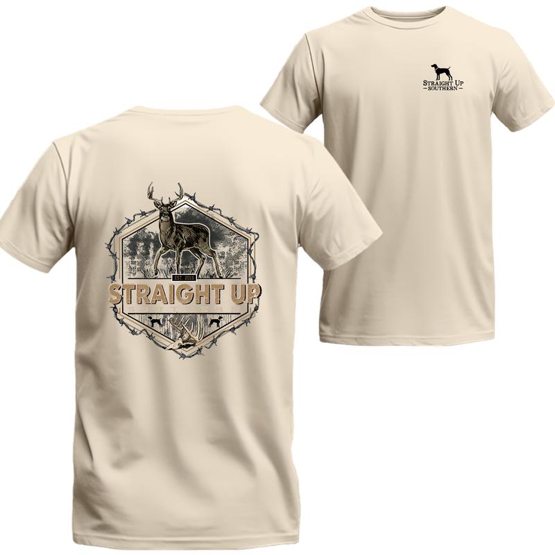 Straight Up Southern Deer Hunting T-Shirt, Straight Up Southern Short Sleeve Tee, Unisex Shirt