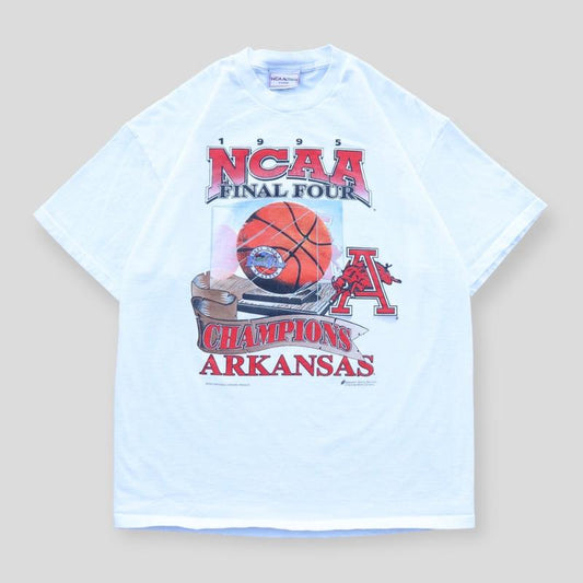 Vintage 1995 Rare Arkansas Razorbacks NCAA Final Four Championship Tee