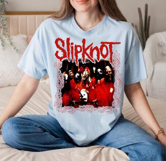 Slipknot Rock Band Frame Album Mens Metal Tee Unisex Cotton Shirt