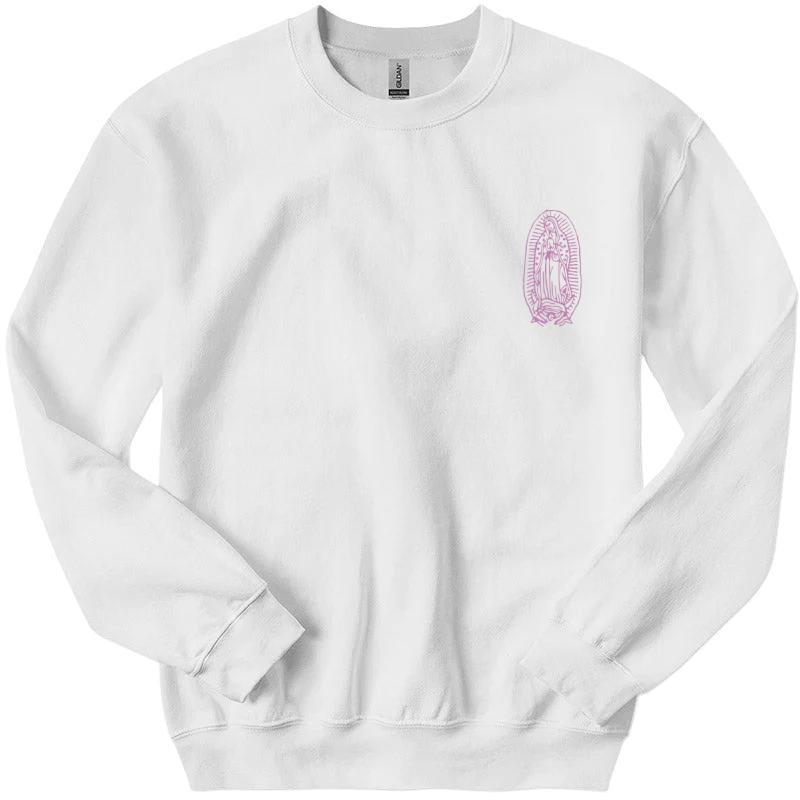 Virgen de Guadalupe Sweatshirt Unisex Classic Collar Printed