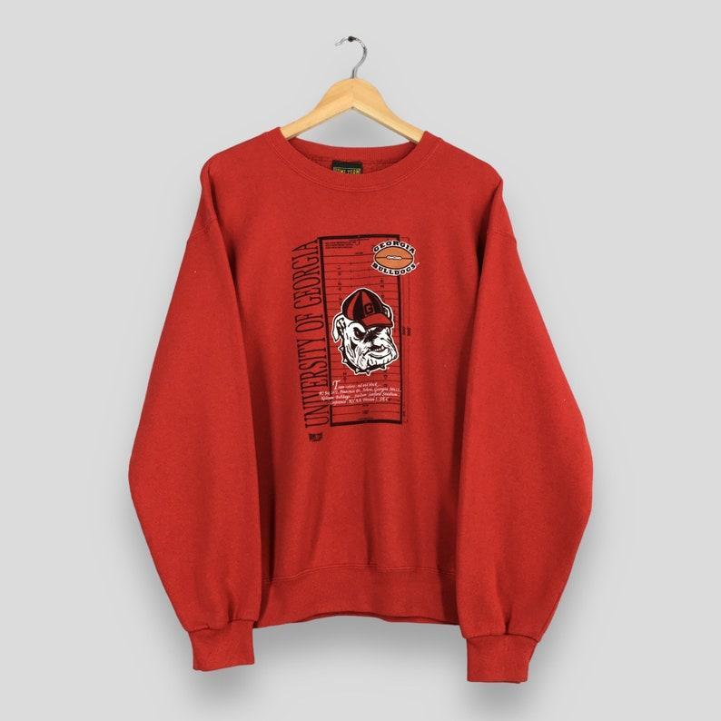 Vintage 90s Georgia Bulldogs Ncaa Red Unisex t-shirt, sweatshirt, hoodie Cotton Menswear