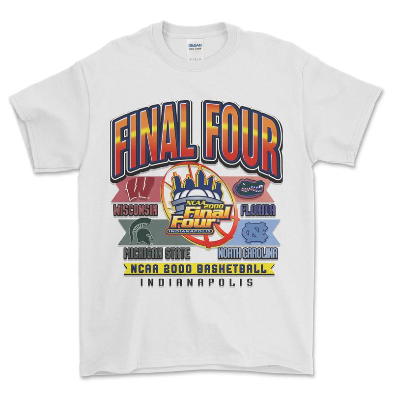 2000 NCAA Final Four Indianapolis T-Shirt, graphic vintage sports tees for men