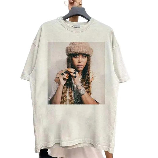 90s Erykah Badu Tshirt, Erykah Badu Gift For Men Women Tshirt S-5XL KH3705 Cotton Menswear Cotton Menswear