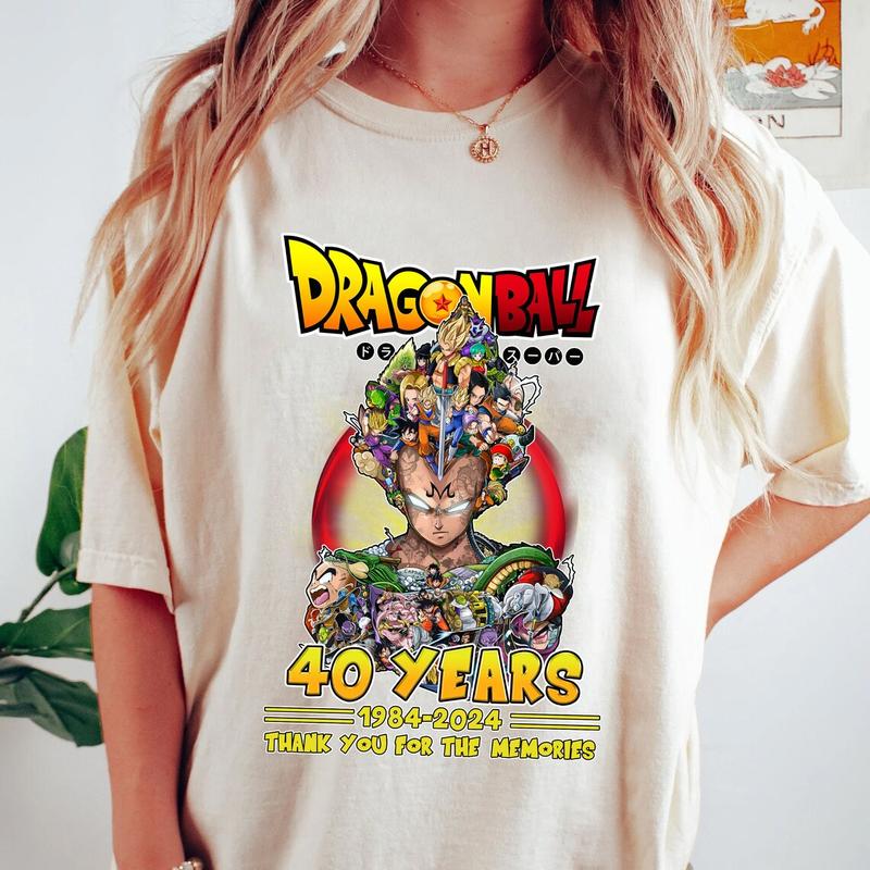 40 Years 1984 – 2024 Dragon Ball Daima Akira Toriyama Signature Thank You For The Memories Shirt, 40 years anime T-shirt, Akira Toriyama, Goku Sweatsh
