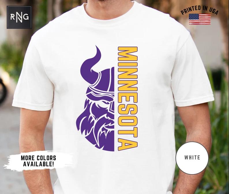 Minnesota Football Shirt, Viking Football Shirt, Minnesota Football Apparel, Viking Sports Apparel, Retro Minnesota Football Fan Gift