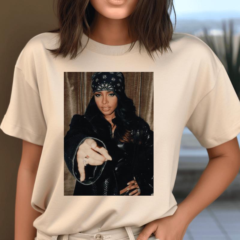 Aaliyahss Vintage Style T-shirt, Graphic Tees, Shirt For Mens, Womens