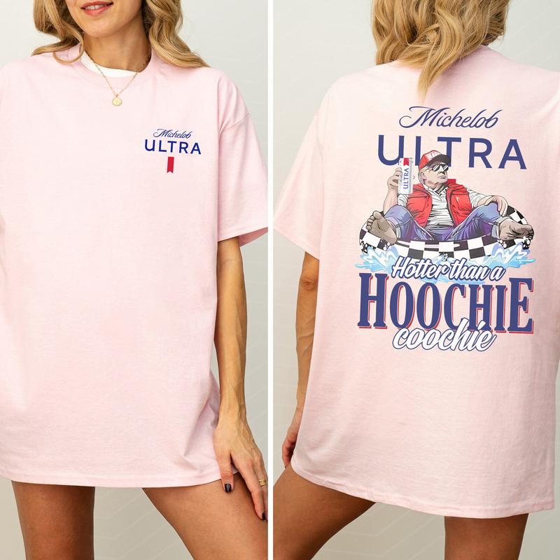 Michelob Swish Ultra Graphic Shirt for Men and Women, Funny Drink Shirt, Summer Clothing, Cotton Fabric Tshirt, Printed Women's Top, Casual Womenswear