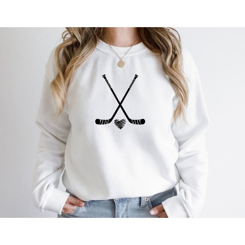 Hockey Sweatshirt, Hockey Mom Crewneck, Hockey Fan, Season Tee, Game Shirt, Mom Gift, Dad Gift