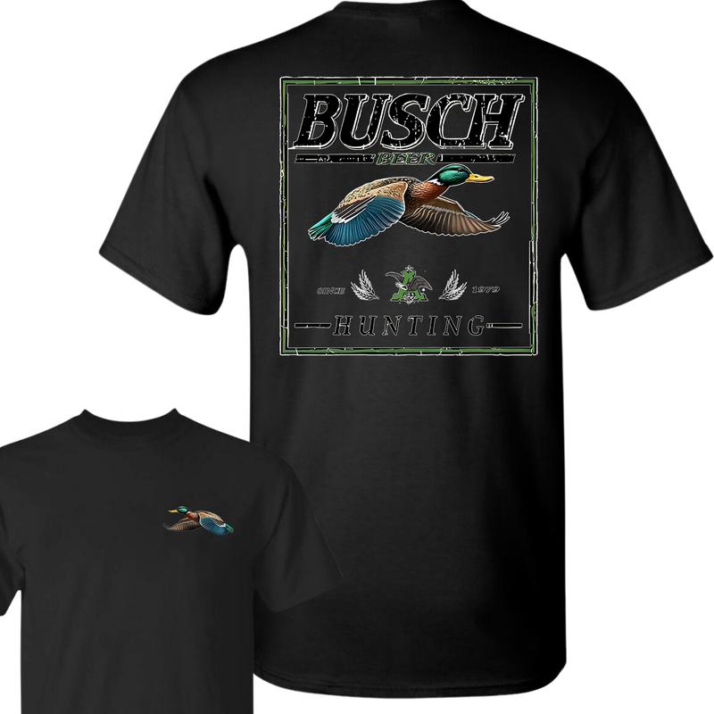 Busch Light Hunting Duck T-Shirt, Unisex T-Shirt, Full Color T-Shirt, For Men, For Women