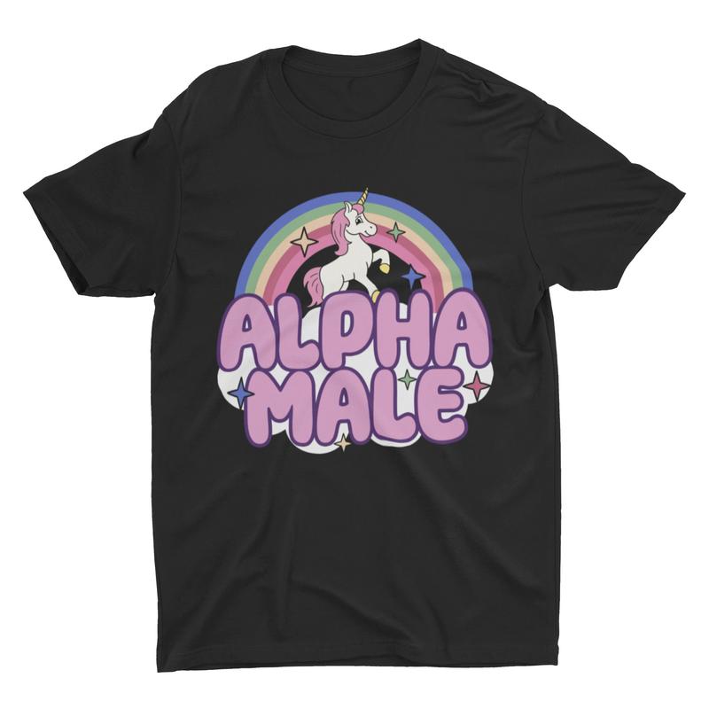 Ironic Alpha Male Unicorn Funny Shirts