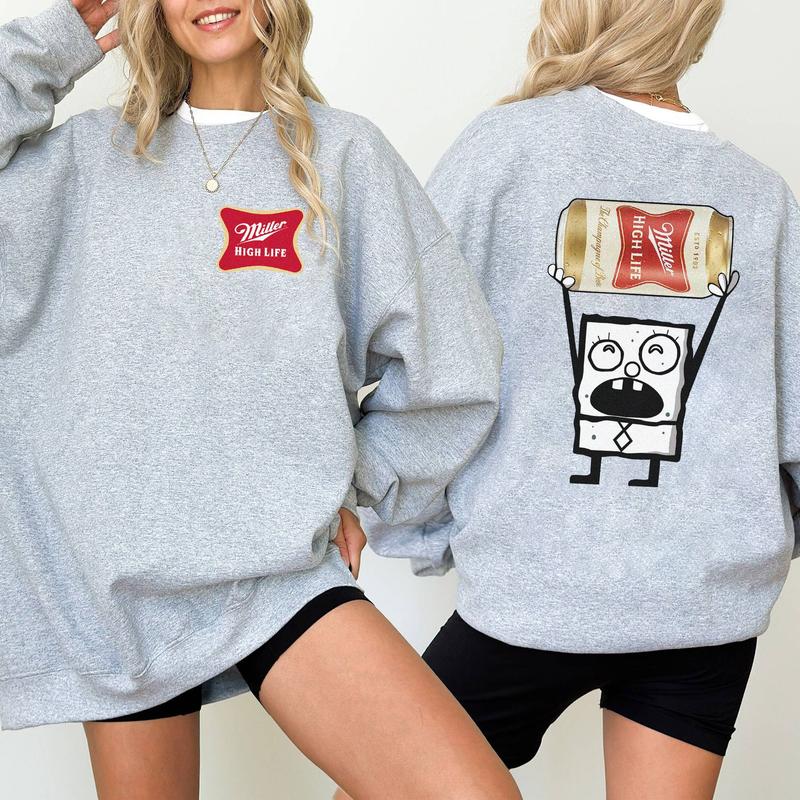 Miller High Life Drink Est 1903 Shirt, Doodlebob Character Movie Tshirt, Beer, Drinking Lover, Funny Shirt