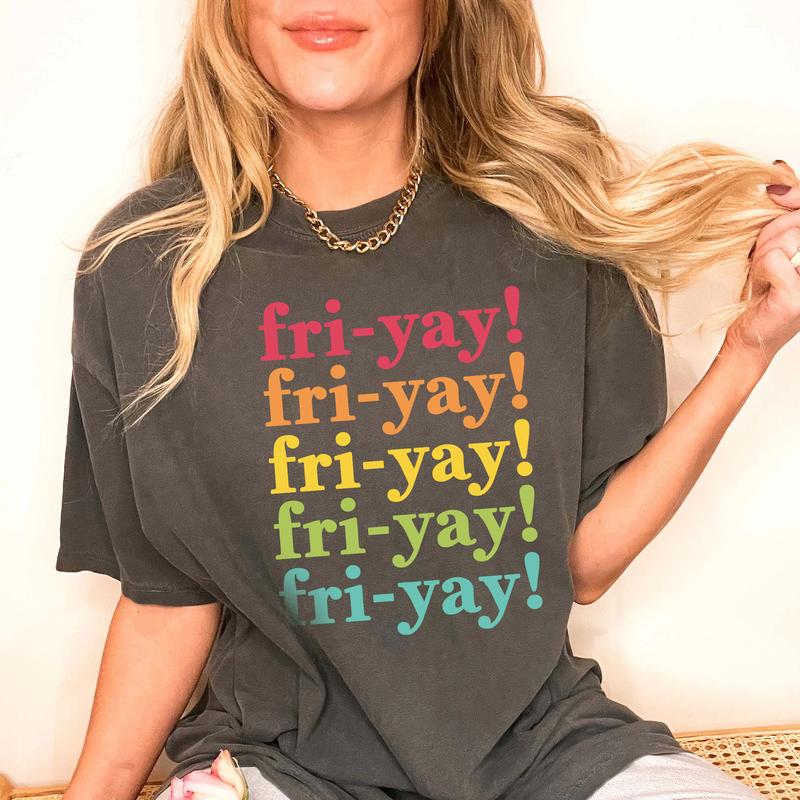Friyay Shirt, Funny Teacher Shirt, Happy Friday Shirt, Teacher Weekend, Fri-Yay Shirt, Teacher Shirts, Retro Teacher Shirt, Back To School Casual Comf