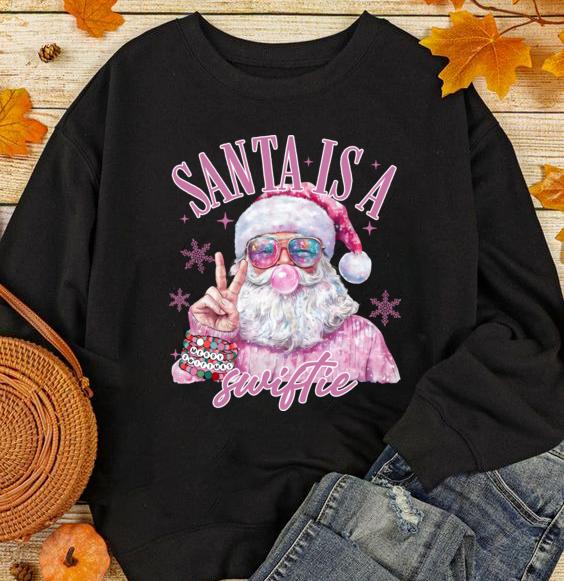 Santa Christmas Shirt, Santa Shirt For Fan,Santa Is A Fan Shirt