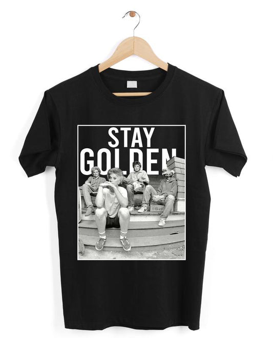 Stay Golden Golden Girls Vintage T-Shirt, Golden Girls Gifts Casual Collar Comfort Cotton