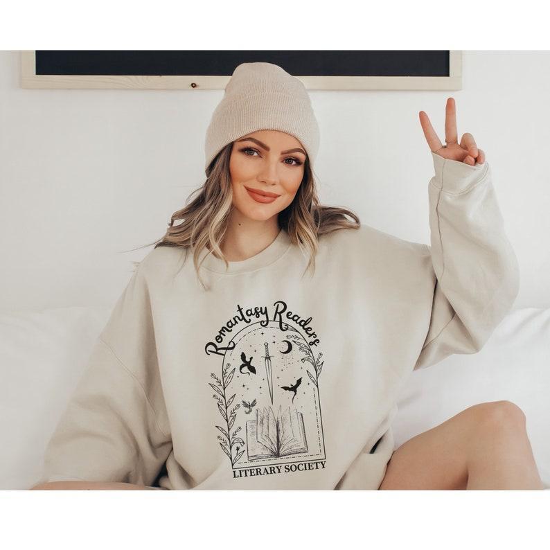 Romantasy Readers Sweatshirt, Fantasy Book Gift, Romance Lover, Dark Romance Crewneck, Bookish Merch, Spicy Books, Smut Reader Pullover