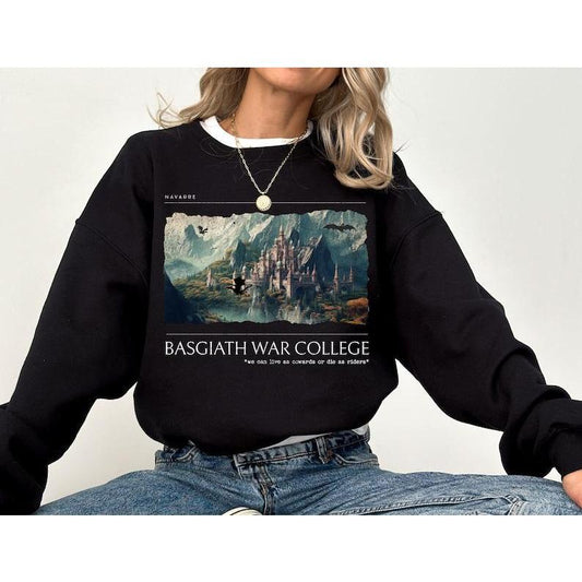 Fourth Wing Sweatshirt (OFFICIALLY LICENSED) Basgiath War College Sweatshirt, Iron Flame Crewneck Sweater, Fourth Wing Merch, Xaden Riorson