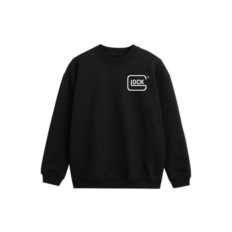 IN GLOCK WE TRUST 2 side Hoodie,Design color Black- White, Hoodie For Men, Menswear Top , GIft For Men,Full color,Hoodie & sweaters Classic Sweatshirt