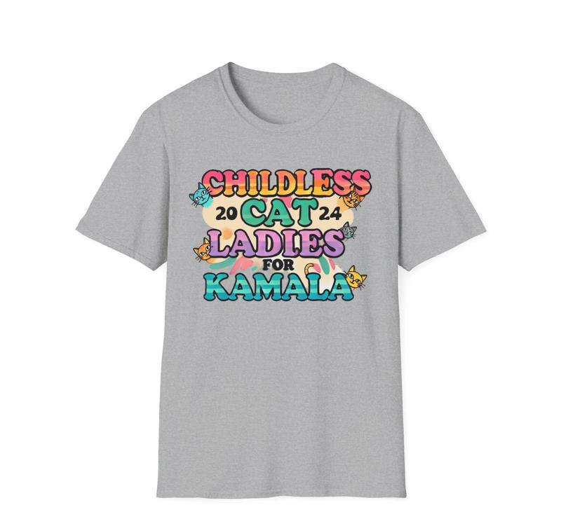 Childless Cat Ladies for Kamala 2024 ShirtsSweatshirt, Madam President Feminist Shirt