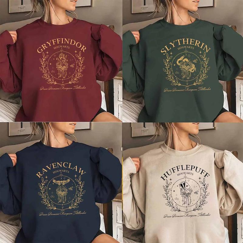Vintage Hogwarts Sweatshirt, Hogwarts House Sweatshirt, Wizarding World Shirt, Magic World Crewneck Sweater, Universal Studios Fan, HP Fan Gift