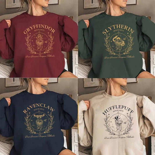 Vintage Hogwarts Sweatshirt, Hogwarts House Sweatshirt, Wizarding World Shirt, Magic World Crewneck Sweater, Universal Studios Fan, HP Fan Gift